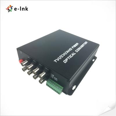 China Convertitore in fibra ottica video 4-in-1 8Ch HD-AHD/HD-CVI/HD-TVI/CVBS con ampia gamma di temperature operative industriali for sale