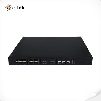 China L3 관리 16-포트 10G SFP + 2-포트 40G QSFP+ 섬유 스위치 for sale