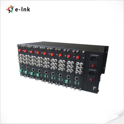 China Il rack convertitore video 4U fornisce due alimentatori, consentendo al sistema di funzionare in diversi ambienti operativi. for sale