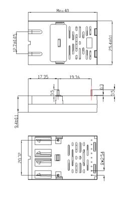Chine Émetteur-récepteur à fibre optique 1x9 monomode 155M 40KM, boîtier 1x9 avec connecteur SC à vendre