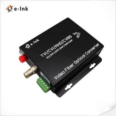 China 1Ch 5MP HD-AHD/HD-CVI/HD-TVI/CVBS 4-in-1 Video Fiber Converter for sale