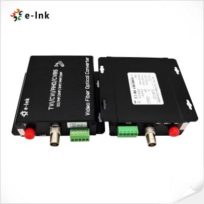 China 1Ch 5MP HD-AHD/HD-CVI/HD-TVI/CVBS 4-in-1 Video Fiber Converter for sale