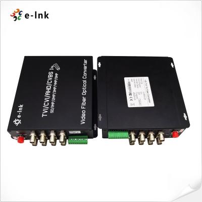 China 8Ch 5MP HD-AHD/HD-CVI/HD-TVI/CVBS 4-in-1 Video Fiber Converter for sale
