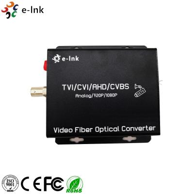 China 1Ch HD-AHD/HD-CVI/HD-TVI/CVBS 4-in-1 Video Fiber Converter for sale