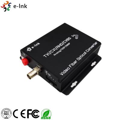 China 1Ch HD-AHD/HD-CVI/HD-TVI/CVBS 4-in-1 Video Fiber Converter for sale