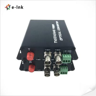 China 2Ch HD-AHD/HD-CVI/HD-TVI/CVBS 4-in-1 Video Fiber Converter for sale