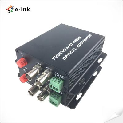 China 2Ch HD-AHD/HD-CVI/HD-TVI/CVBS 4-in-1 Video Fiber Converter for sale