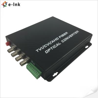 China 4Ch HD-AHD/HD-CVI/HD-TVI/CVBS 4-in-1 Video Fiber Converter for sale