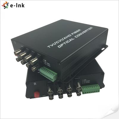 China 8Ch HD-AHD/HD-CVI/HD-TVI/CVBS 4-in-1 Video Fiber Converter for sale