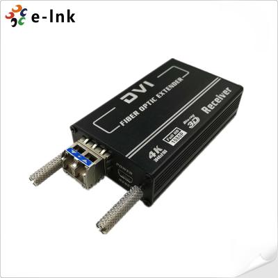 China Mini 4K DVI Fiber Transceiver 300m MM Auto EDID HDMI 1.4 Support for UHD Signal for sale