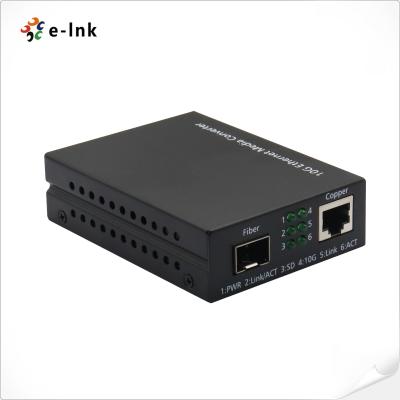 China Mini 10G/5G/2.5G/1G/100M Copper to 10GBASE-X SFP+ Media Converter for sale