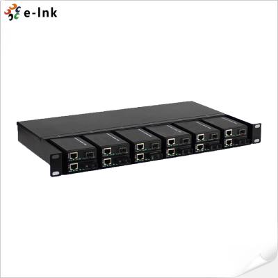 China 1U 12 Slots Mini Fiber Media Converter Rack for sale