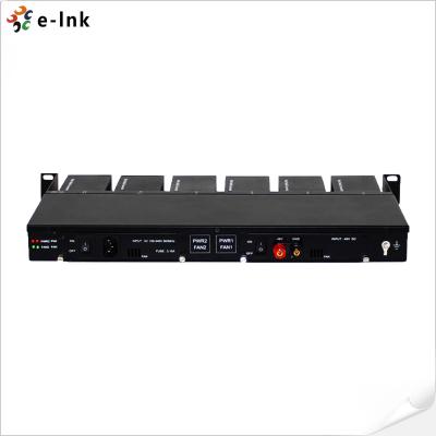 China 1U 12 Slots Mini Fiber Media Converter Rack for sale