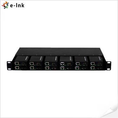 China 1U 12 Slots Mini Fiber Media Converter Rack for sale