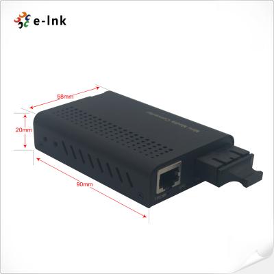 China Mini 10/100/1000Base-TX to 1000Base-FX Fiber Media Converter for sale