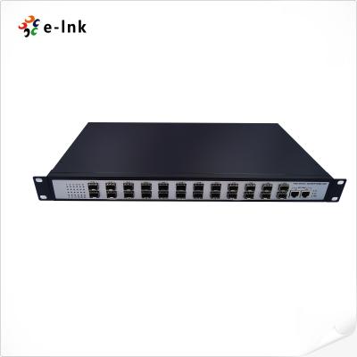 China Unmanaged 24-port 100Base-FX SFP + 2-10/100/1000-TX Switch for sale