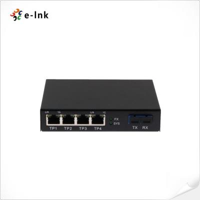 China LED Screen Fiber Converter with 1x10G SC Fiber Port + 4 x 10/100/1000M Ethernet RJ45 Ports for sale