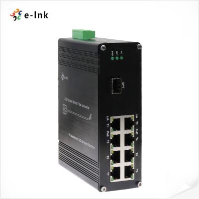 China LED Screen Fiber Converter with 1x10G SFP+ Fiber Port + 8 x 10/100/1000M Ethernet RJ45 Ports for sale