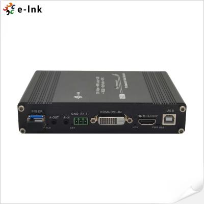 Chine 1Ch 1080P DVI + USB KVM + 1Ch RS232 + 1Ch Bidi Stereo Audio + 1Ch GPIO sur le prolongateur à fibre à vendre