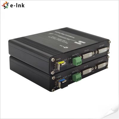 Chine 1Ch 1080P Bidi DVI + 1Ch Bidi RS232 + 1Ch Bidi Audio Stéréo + GPIO sur Extender Fibre à vendre