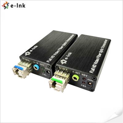 China Pluggable LC Fiber 1080P Hdmi To Dvi Converter With Audio 1920*1200 60Hz for sale