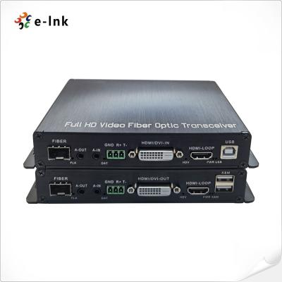China 1080P Dvi To Hdmi Female Converter USB KVM RS232 with Bidi Audio GPIO for sale