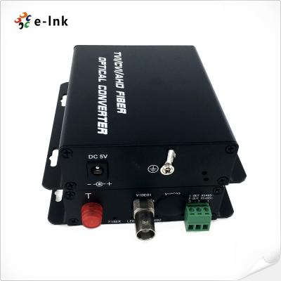 China convertidor video audio HD-AHD/HD-CVI/HD-TVI/CVBS de la fibra 1Ch en venta