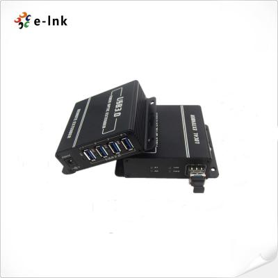 China 4 Port USB 3.0 Fiber Optic Accessories Extender With SFP Moudules for sale