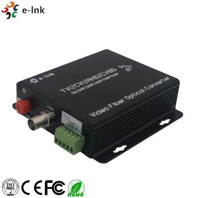 China transmisor video del convertidor de la fibra del cable de fribra óptica 4-In-1 para el CCTV en venta