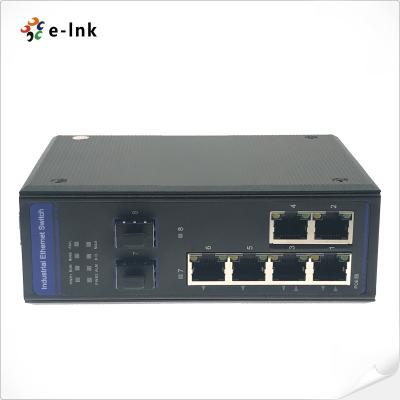 China IEEE 802.1Q 4 Port Din Rail Industrial PoE Switch ethernet Wall Mount for sale