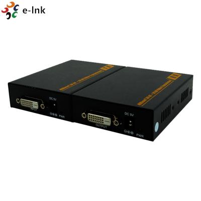 China HD BaseT Fiber To DVI Converter KVM Extender Over 100m Single Cat6/7 Cable for sale