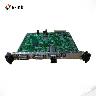 China Fiber Optical Converter 5U Rack Mount 4K DVI KVM Video Over Fiber Extender for sale