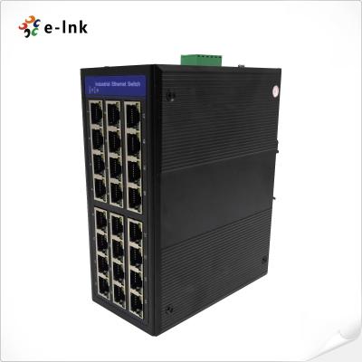 China 10BaseT industrial 100Base-T del puerto del interruptor 24 de Ethernet de la fibra manejada y Unmanaged en venta