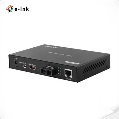 China HDMI Video 10/100M Ethernet Over Fiber Extender 1080P Built In IR Remote Control for sale