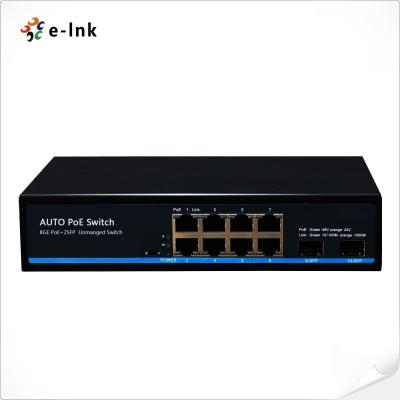 China 8 Port 10/100/1000T Smart Network PoE Ethernet Switch With 1000BASE SFP for sale