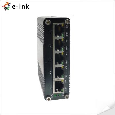 China Poder industrial del gigabit 5-Port del interruptor del PoE sobre el interruptor de Ethernet con el Uplink 1-Port en venta