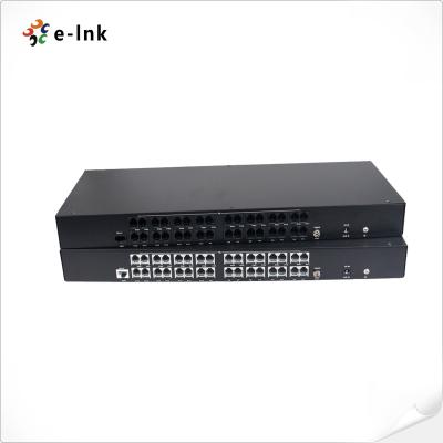 China OEM 32Ch Analog Fiber Optic Accessories Fiber To Phone Line Converter FXO FXS for sale
