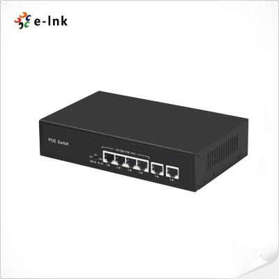China Interruptor portuário de 4 ethernet do ponto de entrada da montagem do trilho do ruído com o Uplink 100BASE-T à venda