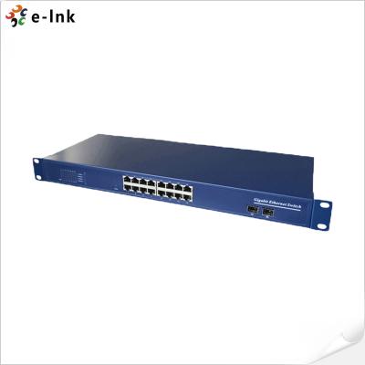 China 16 Port 10/100/1000M Gigabit Fiber Port Switch SFP Optical Network Switch for sale