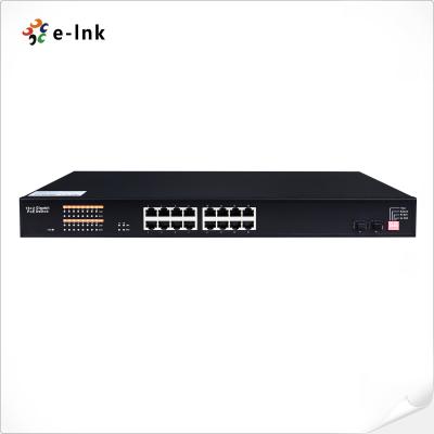 China 16 Ports 10/100/1000M Gigabit LAN Ethernet Switch + 2 x 100/1000M SFP Ports for sale