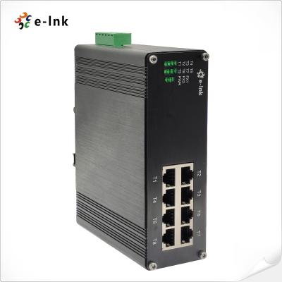 China IEEE 802.3az 8 Port Industrial Network Switch Din Rail Sfp Poe Injector for sale
