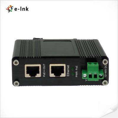 China Gigabit PoE Injector Adapter 95W 802.3bt Industrial DIN-Rail Mounting for sale