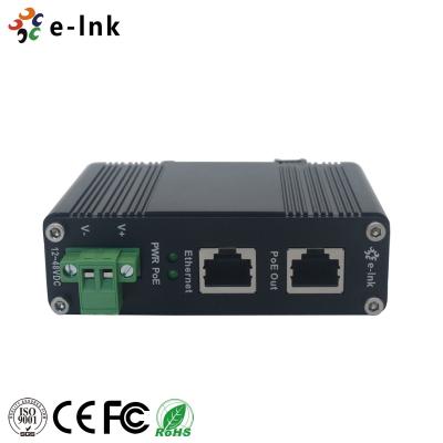 China Industrial Gigabit PoE+ Injector Adapter, 12~48VDC Power Input for sale