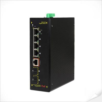 China IEEE802.3af/At Industrial Unmanaged Poe Switch 4X60W High Power DIN Rail Installation for sale