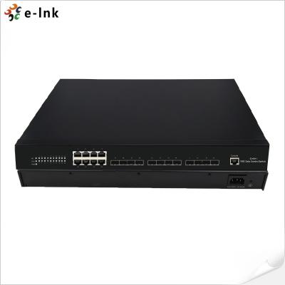 Κίνα 12 λιμένας 10G SFP + 8-λιμένας 10/100/1000M διοικούμενος RJ45 διακόπτης ινών Ethernet προς πώληση