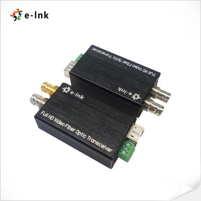 China Mini HD SDI Fiber Converter with SFP Transceiver Tally or Reverse RS485 for sale