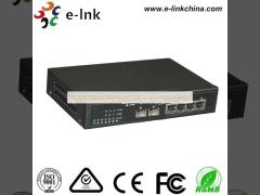 10/100/1000M マネージされた2FX + 4TXファイバースイッチ