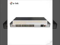 L3 マネージド PoE スイッチ: 24ポート 10/100/1000Base-T PoE+ 4x10G SFP+ ポート