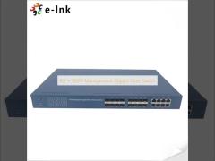 Commutateur fibre Gigabit de gestion 8G + 16SFP