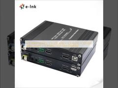 1Ch 1080P HDMI + 1Ch USB KVM + 1Ch RS232 + 1Ch Bidi Stereo Audio + 1Ch GPIO sur le prolongateur de fibre